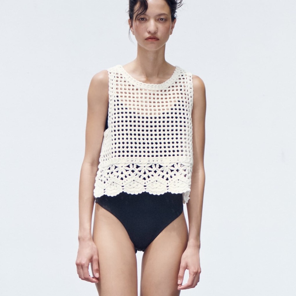 Zara crochet top
